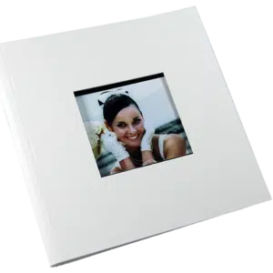 PhotoBook 20x20 - cover texture with window 10x10
