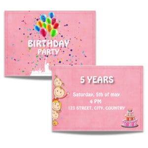 Invitation card - Girl -I3